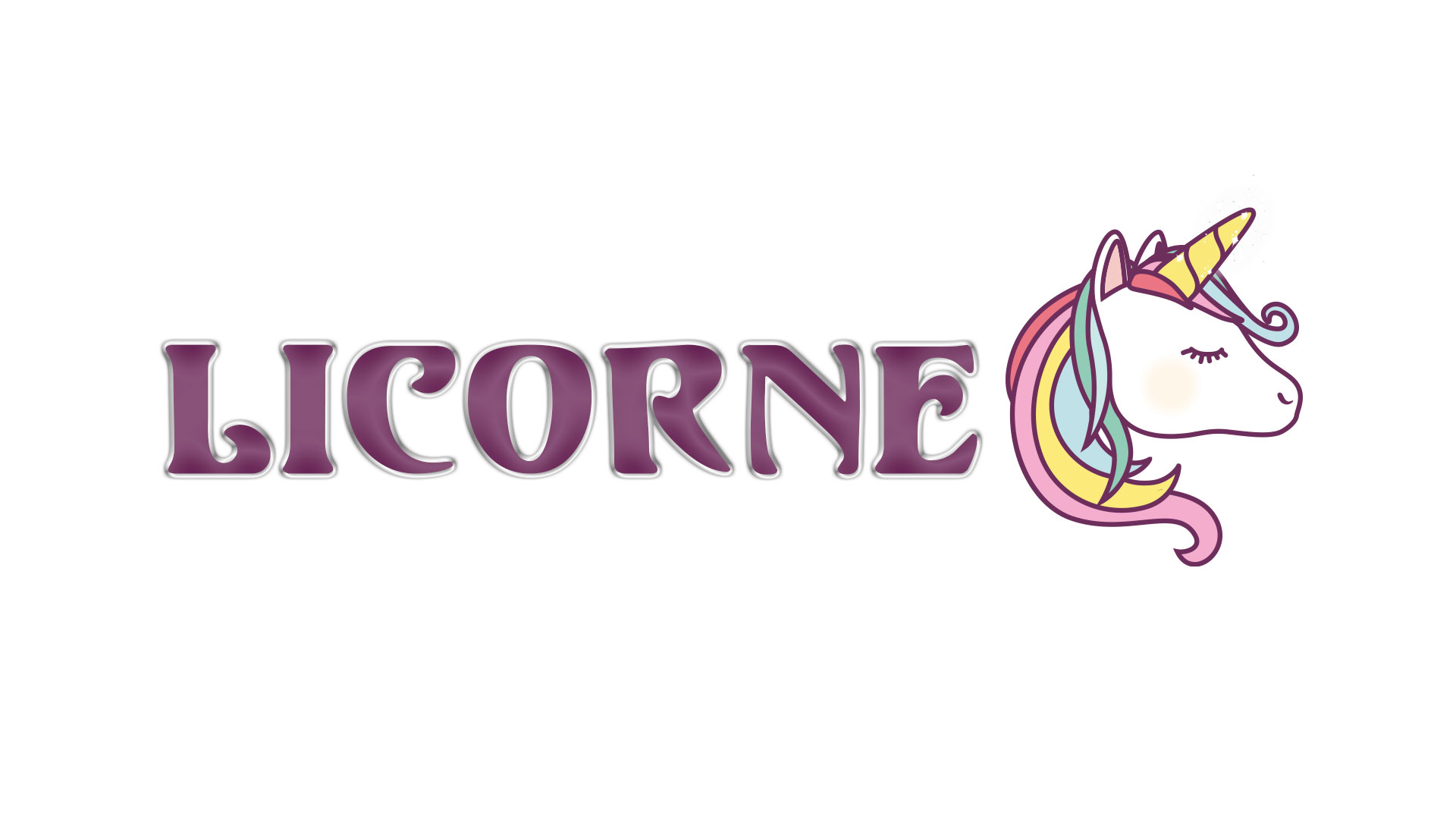 Anniversaire sur le thème licrone